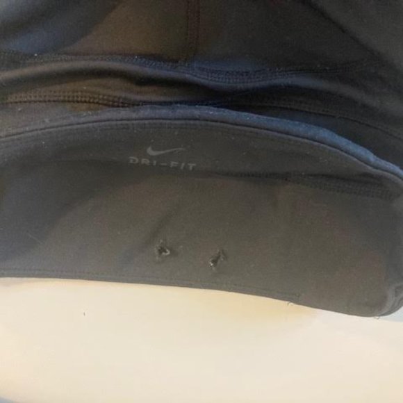 Women's Nike Air Black Leggings with Lace Inserts - Picture 2 of 4